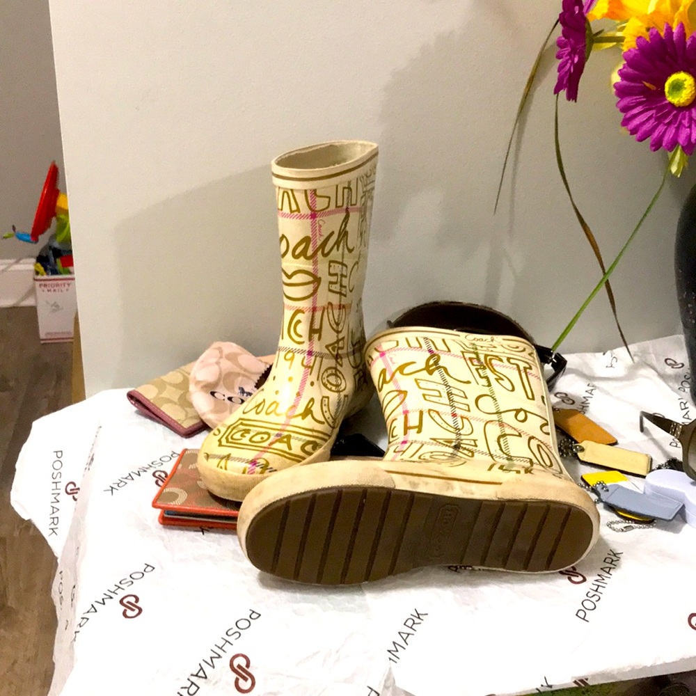 Coach rain boots